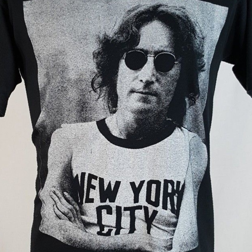 Vintage John Lennon T Shirt L New York City Tee - Picture 2 of 7